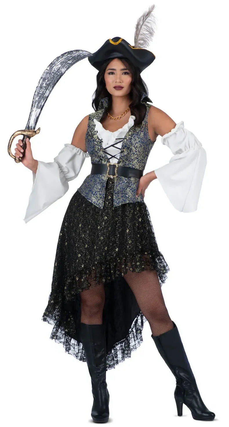 Disfraz de Pirata Corsaria Premium para Mujer Piratas Viving